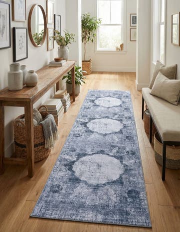 2' 7 x 10' Washable Yara Runner Rug