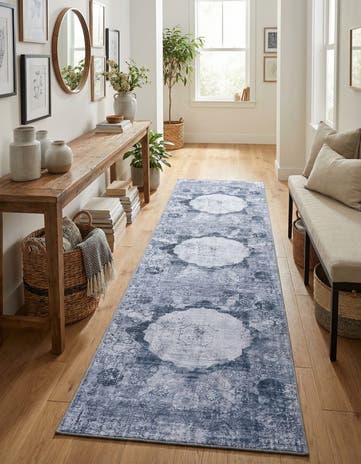 2' 7 x 10' Washable Yara Runner Rug