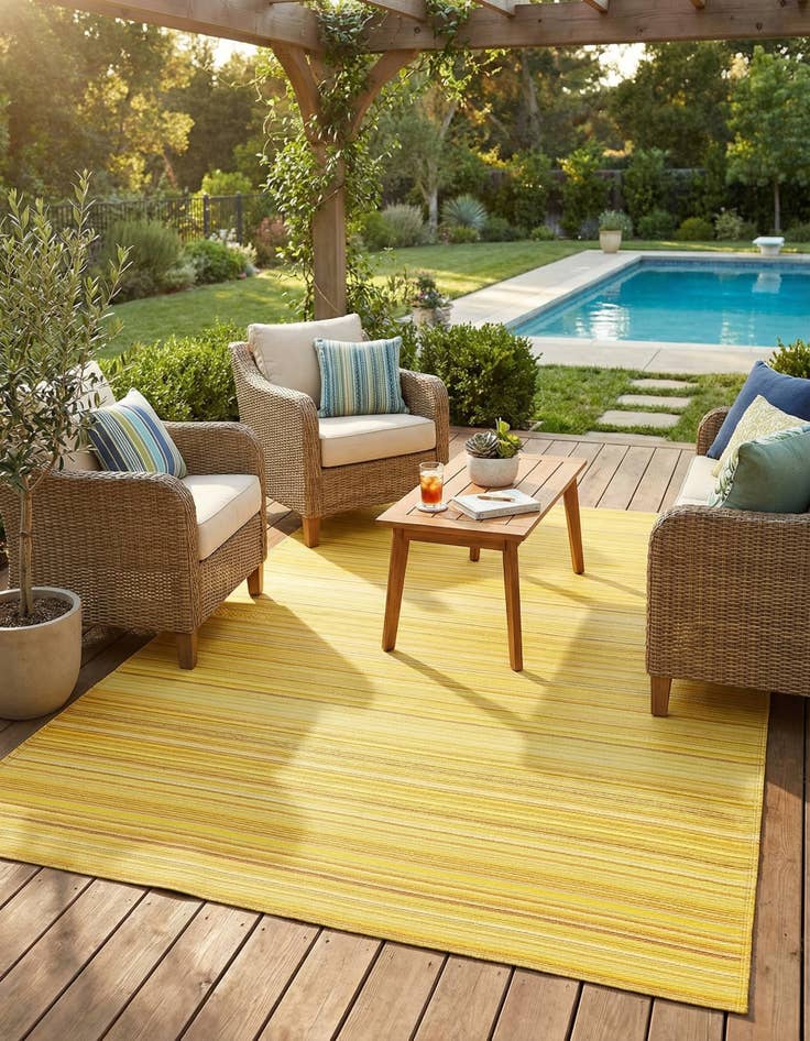 Detail image of 7' 10 x 10'  Washable Vista Breeze Indoor / Outdoor Rug