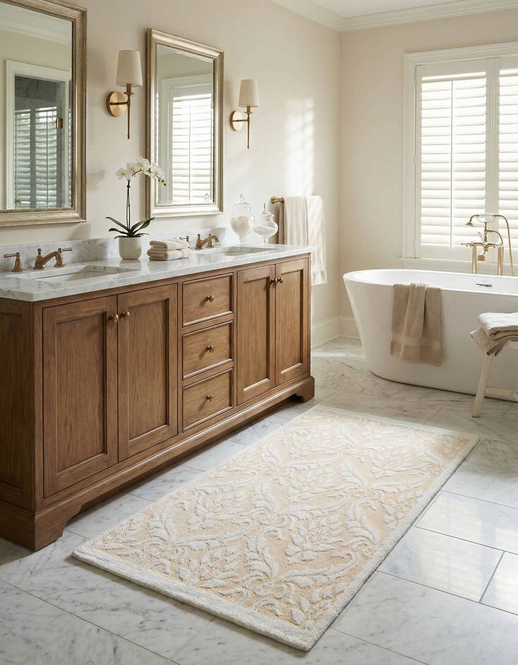 Detail image of 2' 11 x 4' 11  Hand Knotted Darya Wool Rug