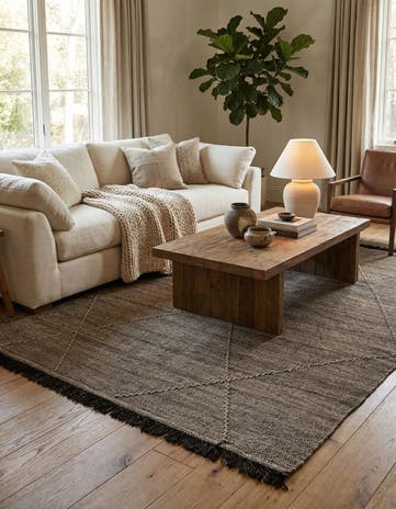 5' 10 x 7' 10 Hand Knotted Moroccan Wool Rug