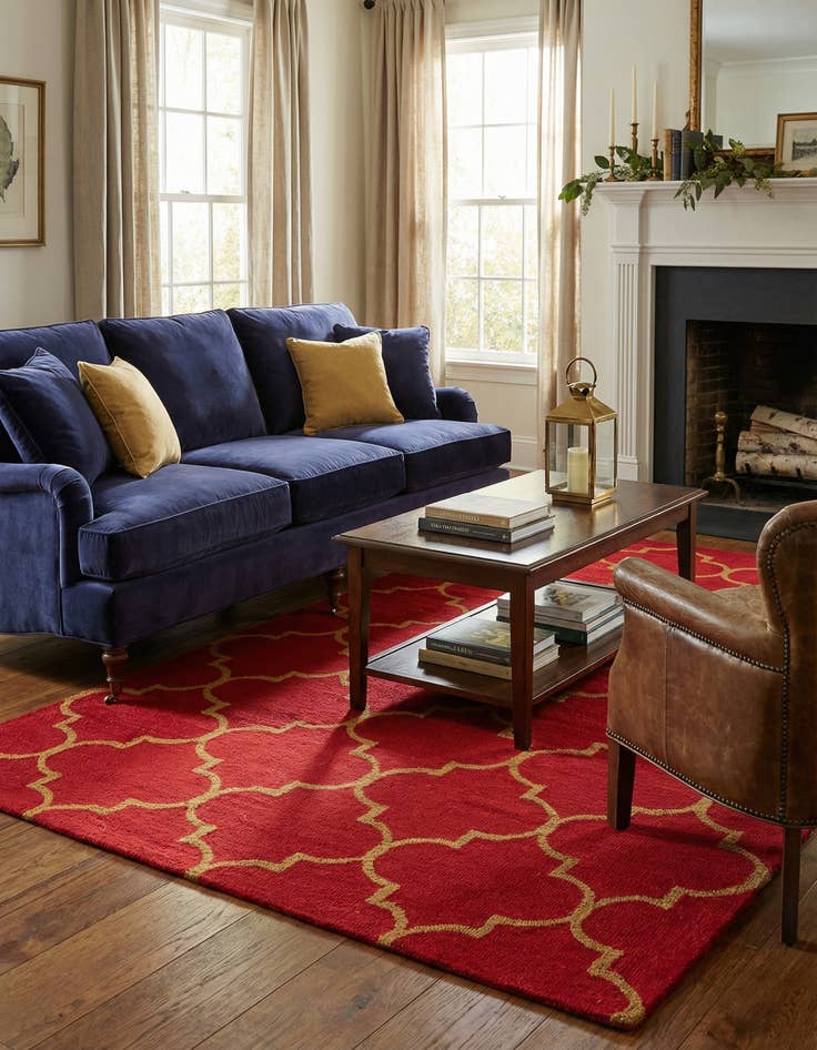 Detail image of 5' 1 x 8' Luna Wool Rug