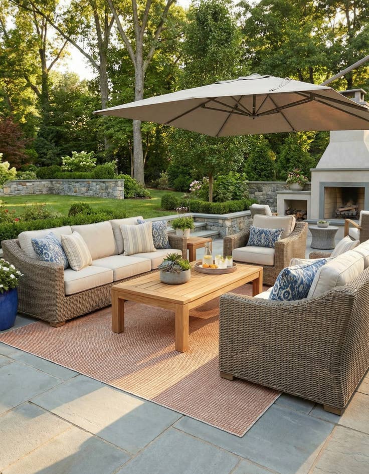 Detail image of 9' 10 x 13' Outdoor Rug Pad