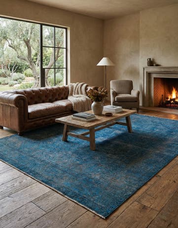 6' 8 x 9' 4 Hand Knotted Ultra Vintage Persian Wool Rug