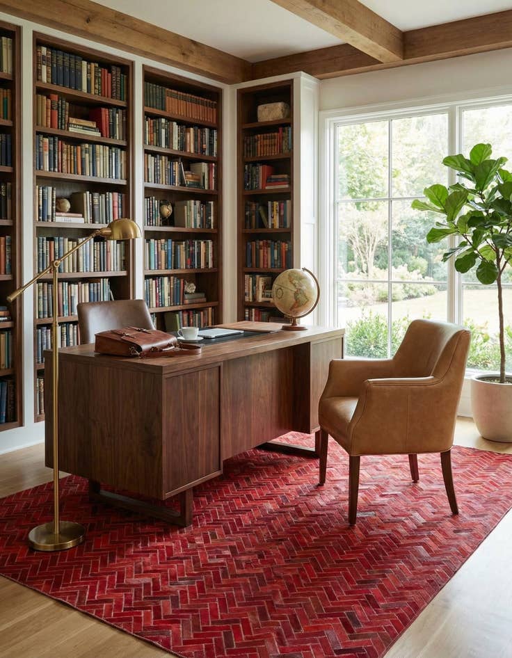 Detail image of 5' x 7' 10 Cowhide Rug