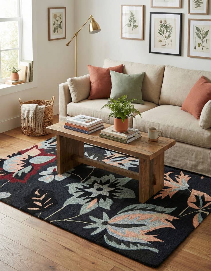 Detail image of 5' 1 x 8' Agra Rug