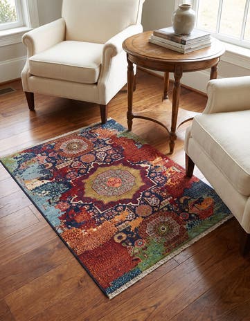 3' 7 x 5' Hand Knotted Mamluk Ziegler Rug