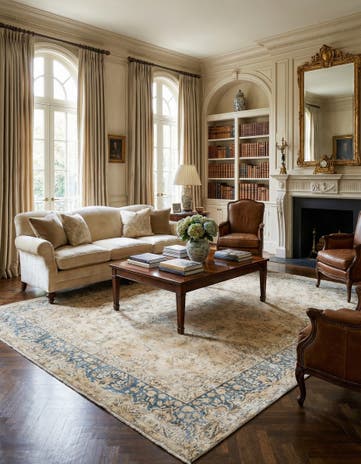 7' 9 x 11' 10 Vintage Royal Wool Rug