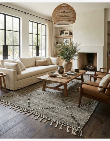 6' 4 x 10' 2 Hand Knotted Moroccan Wool Rug