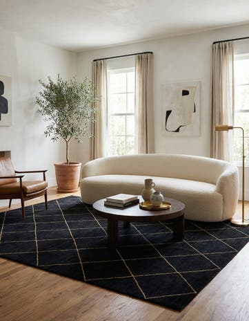 6' 7 x 10' 5 Hand Knotted Moroccan Wool Rug