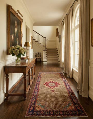 5' x 11' 2 Hand Knotted Koliaei Persian Wool Runner Rug