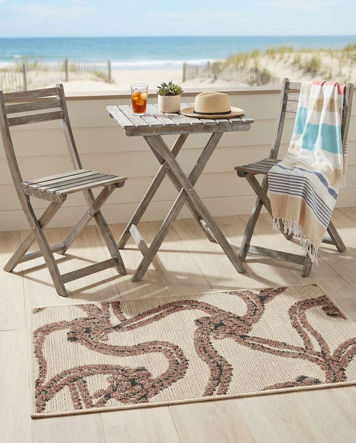2' x 3' Easy-Clean Coastal Indoor / Outdoor Rug
