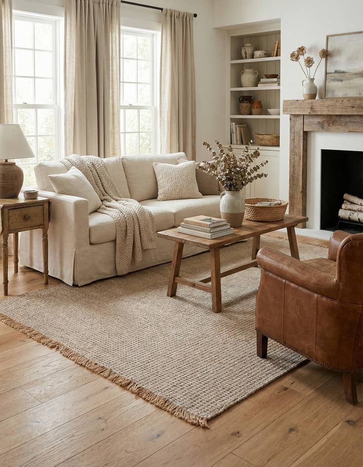 Detail image of 5' 1 x 8' Cottage Farm Rug