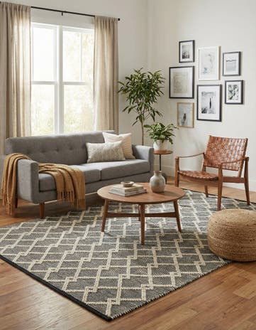 6' 1 x 9' Hand Knotted Jill Zarin Dorset Rug