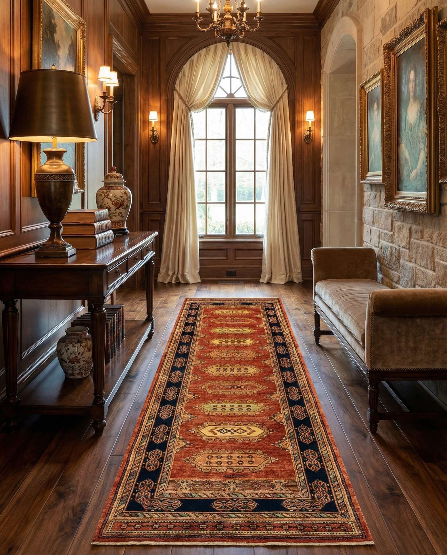 2' 10 x 9' 11 Luribaft Wool Runner Rug