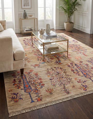 5' 9 x 7' 7 Hand Knotted Ariana Ziegler Rug