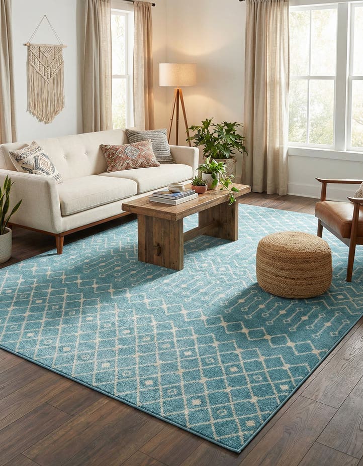 10' x 13' Moroccan Trellis Rug