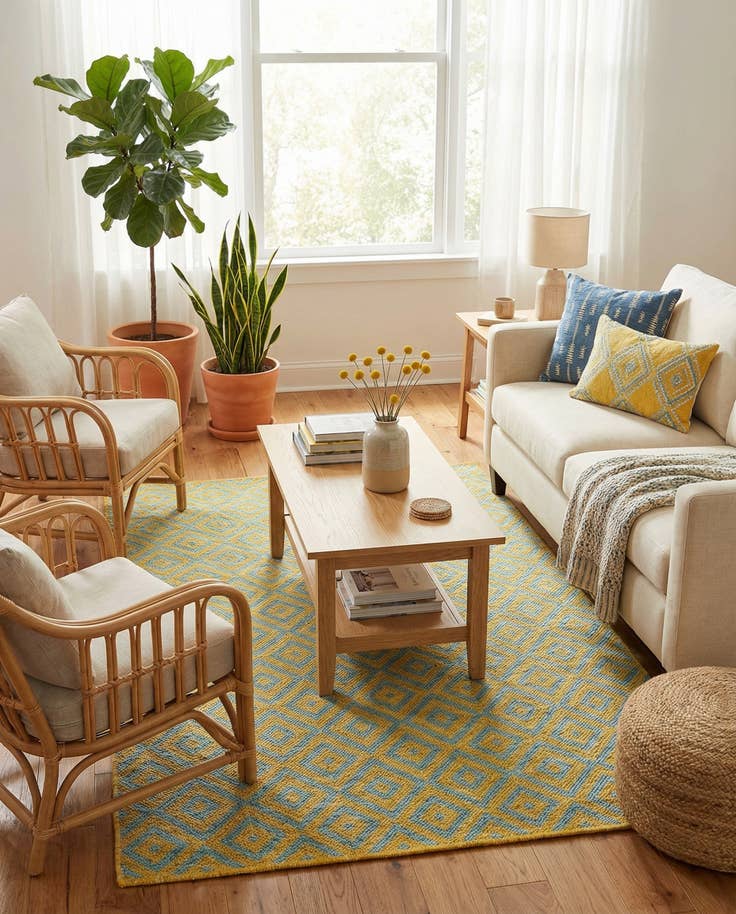 Detail image of 4' x 6' Easy-Clean Jill Zarin Costa Rica Indoor / Outdoor Rug