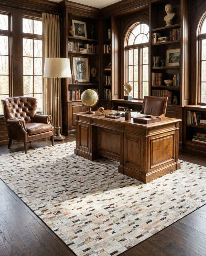 8' 2 x 9' 11 Cowhide Stocks Rug