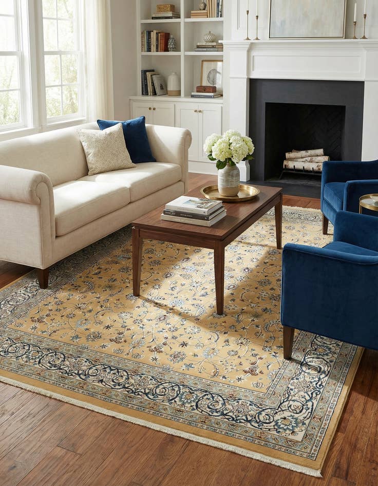 Detail image of 7' 10 x 11' Nain Design Rug