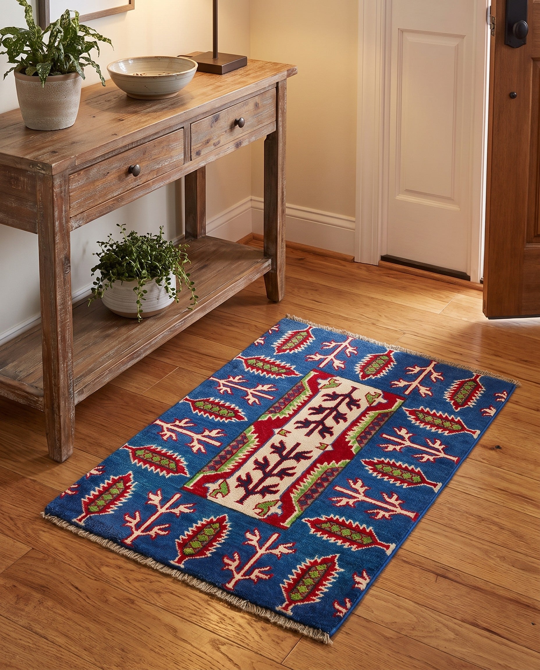 2' 1 x 3' Hand Knotted Kazak Rug