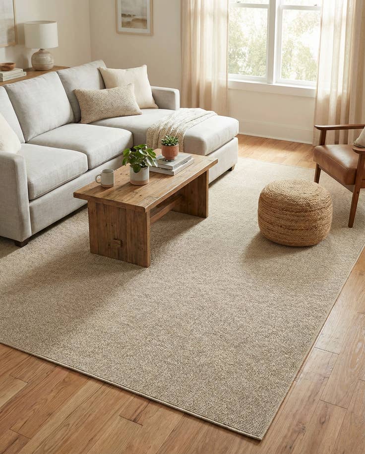 Detail image of 6' x 9' Easy-Clean Solid Indoor / Outdoor Rug