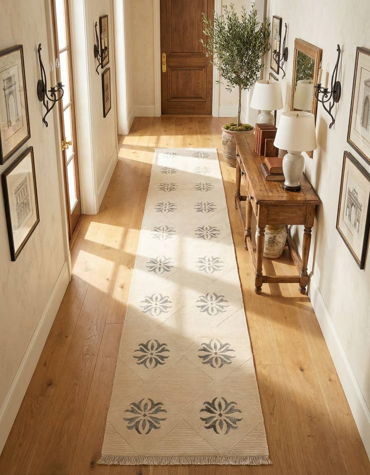 Detail image of  2' 7 x 13' 1  Hand Knotted Darya Wool Runner Rug