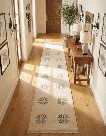 2' 7 x 13' 1 Hand Knotted Darya Wool Runner Rug