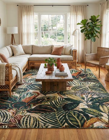Blossom Square Rug