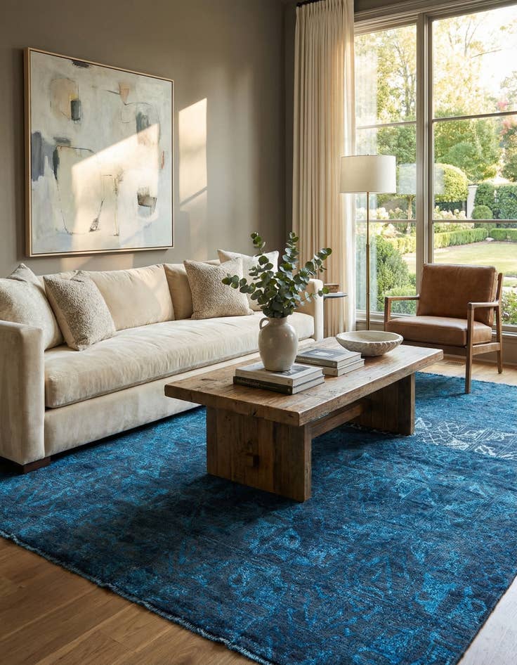 Detail image of 6' x 9'  Hand Knotted Darya Rug