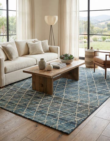 5' 6 x 7' 5 Hand Knotted Moroccan Wool Rug