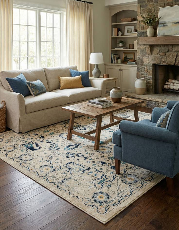 Detail image of 6' x 6' Stockholm Square Rug