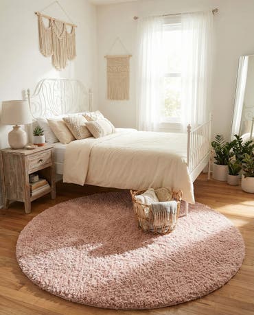  5' 3 x 5' 3 Zermatt Shag Round Rug