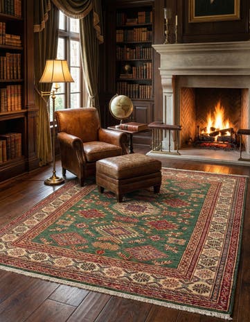 4' 8 x 6' 9 Kazak Wool Rug