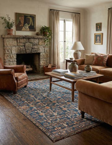 5' 1 x 8' 7 Hamedan Wool Rug