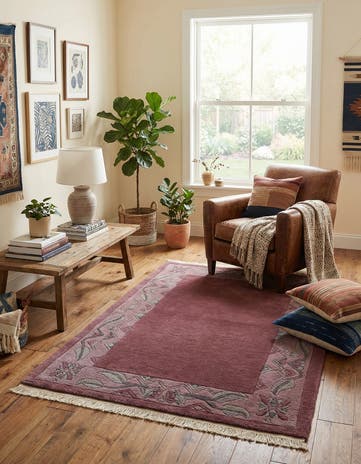 3' 2 x 5' 3 Hand Knotted Tibet Wool Rug