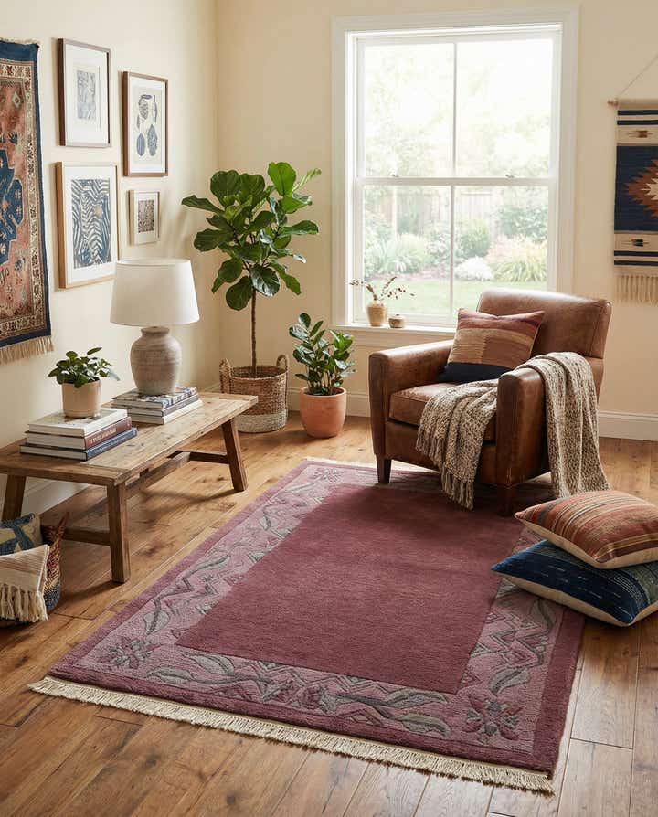 3' 2 x 5' 3 Hand Knotted Tibet Wool Rug