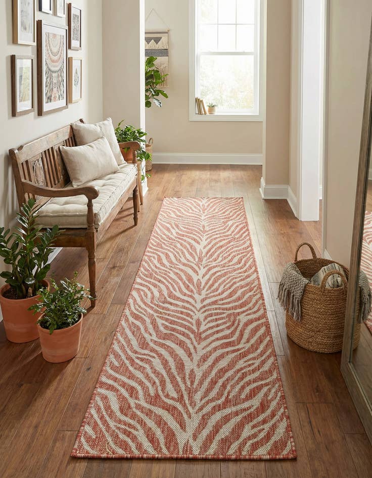 Detail image of  2' x 8'  Washable Safari Indoor / Outdoor Runner Rug