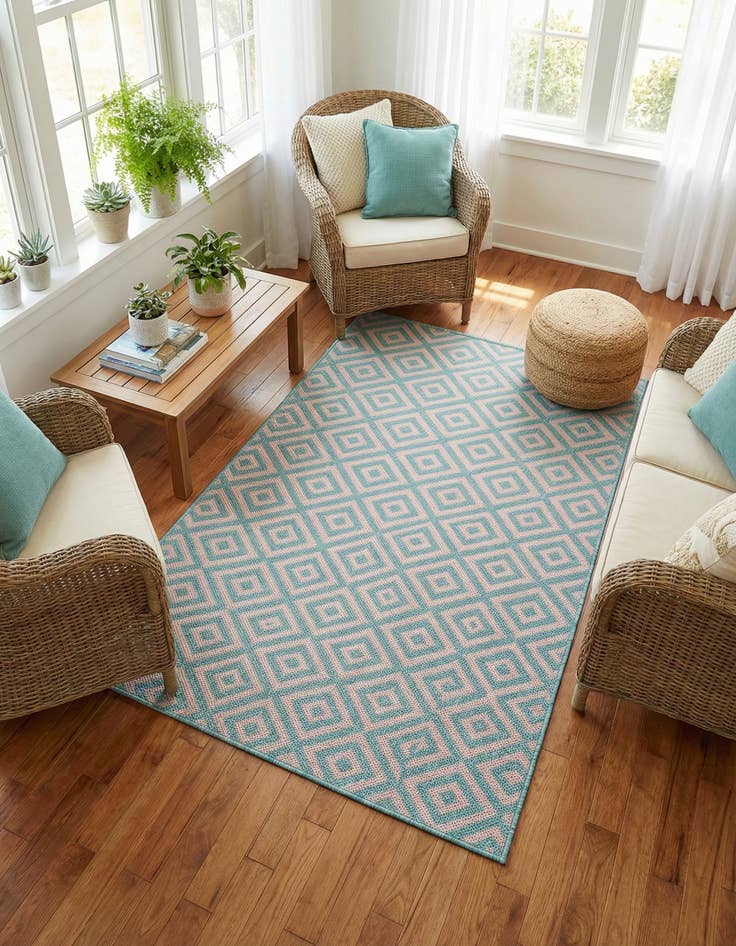 Detail image of 3' x 5' 3  Washable Jill Zarin Costa Rica Indoor / Outdoor Rug