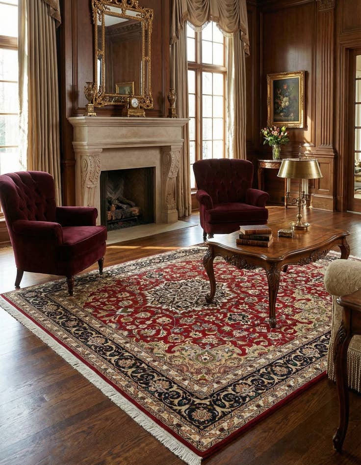 Detail image of 5' 1 x 6' 5 Tabriz Rug