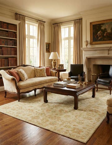 6' 8 x 9' 10 Hand Knotted Peshawar Ziegler Rug
