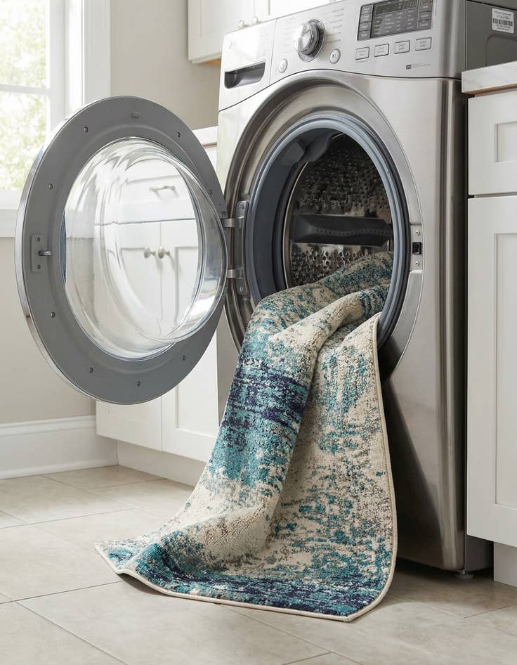 Detail image of 2' 7 x 12'  Washable Vivid Runner Rug