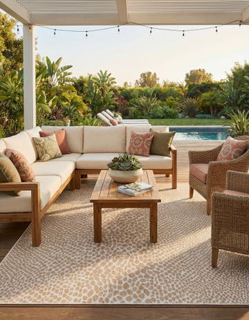 9' x 12' Easy-Clean Jill Zarin Cape Town Indoor / Outdoor Rug