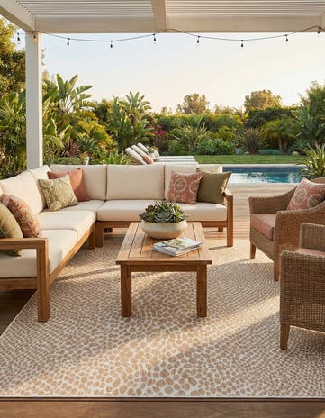 9' x 12' Easy-Clean Jill Zarin Cape Town Indoor / Outdoor Rug