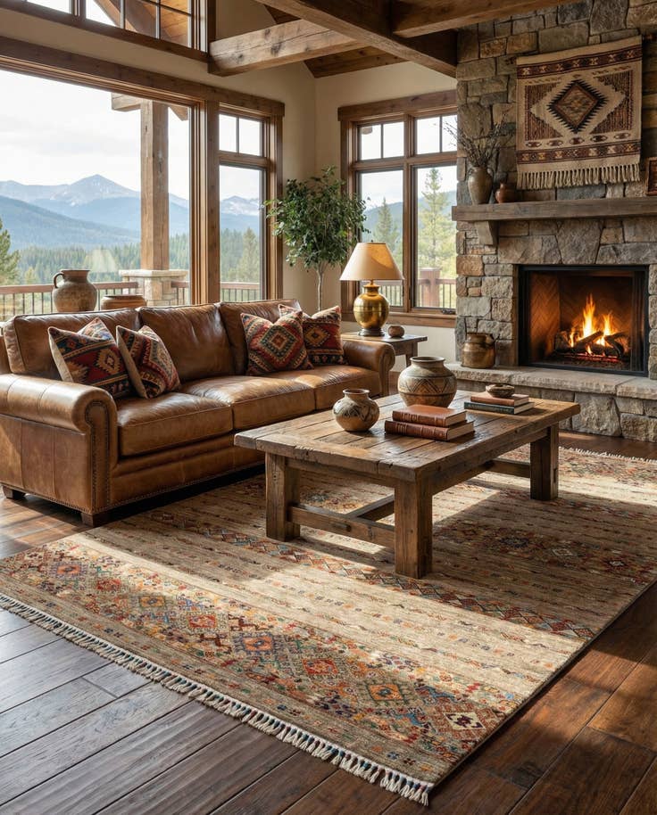 Detail image of 5' 9 x 7' Torkman Rug