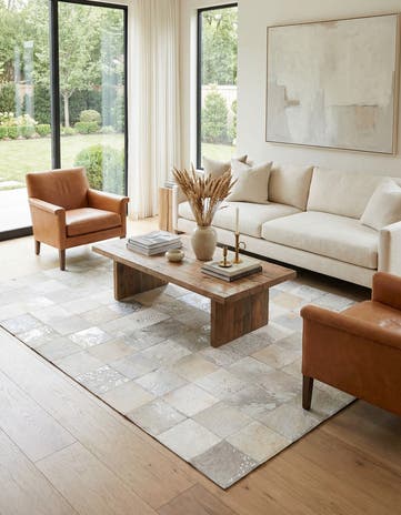 5' 1 x 8' Cowhide Rug