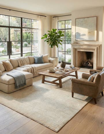 9' x 12' 7 Hand Knotted Moroccan Wool Rug