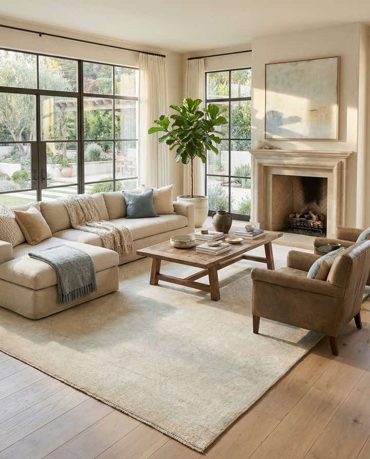 9' x 12' 7 Hand Knotted Moroccan Wool Rug