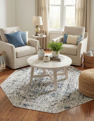 Gray Eliza Octagon Rug