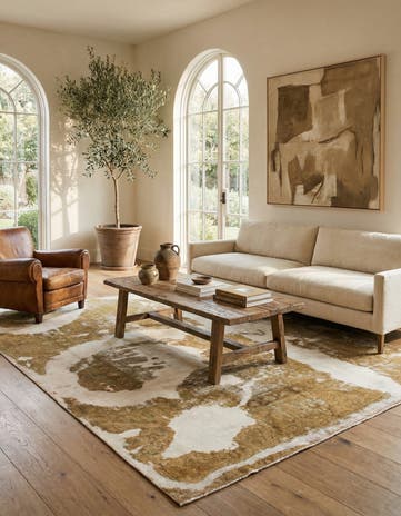 6' 4 x 8' 7 Hand Knotted Ultra Vintage Persian Wool Rug